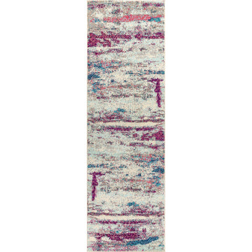 Contemporary Pop Modern Abstract Brushstroke Area Rug